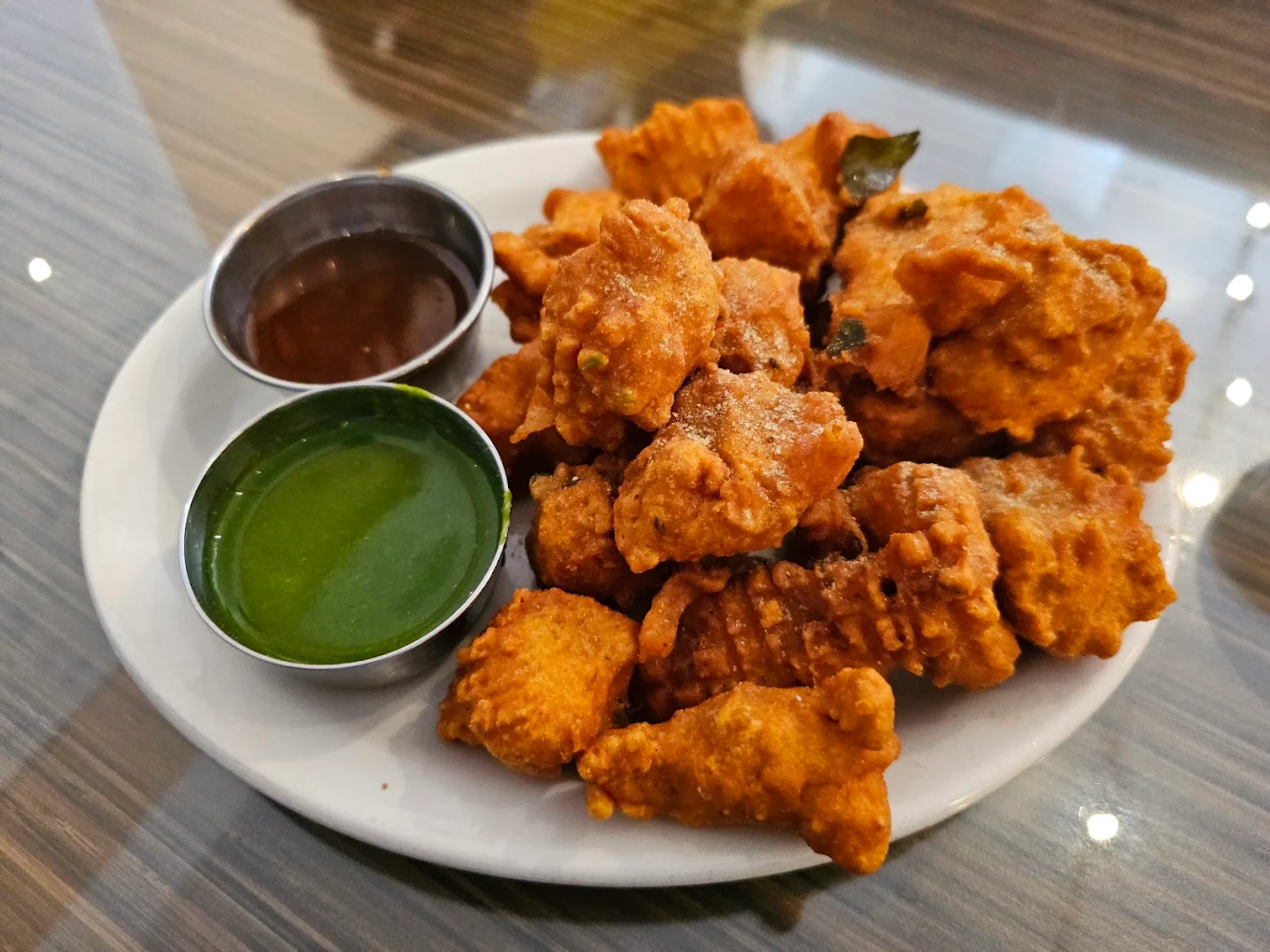 Fish Pakora - Crispy fried fish fritters at Krishna's Dosa Grill South Surrey